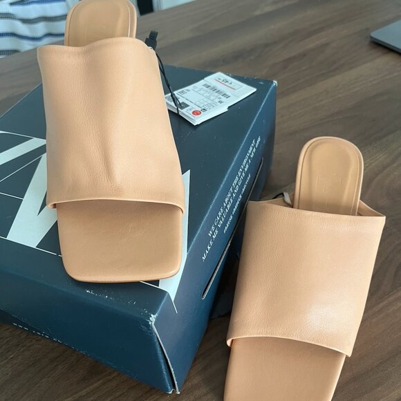 Peach Orange Zara Mules/Heels - Picture 2 of 3